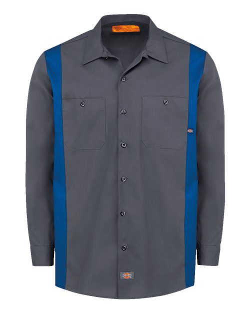 Dickies. Industrial Colorblocked Long Sleeve Shirt. 5524