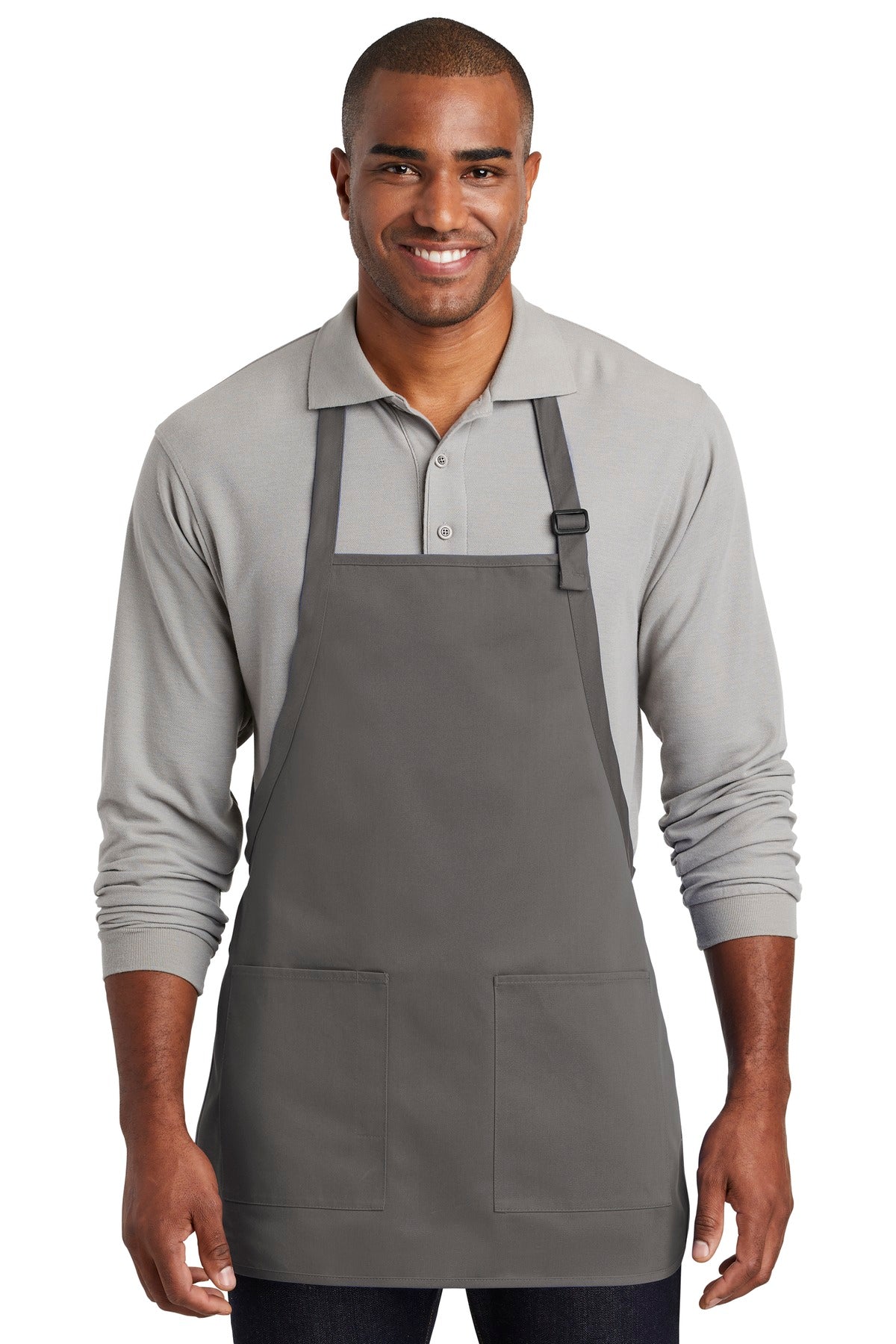 Port Authority  Medium-Length Two-Pocket Bib Apron. A601