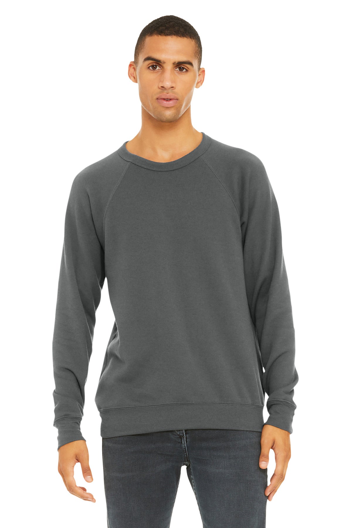 BELLA+CANVAS  Unisex Sponge Fleece Raglan Sweatshirt. BC3901