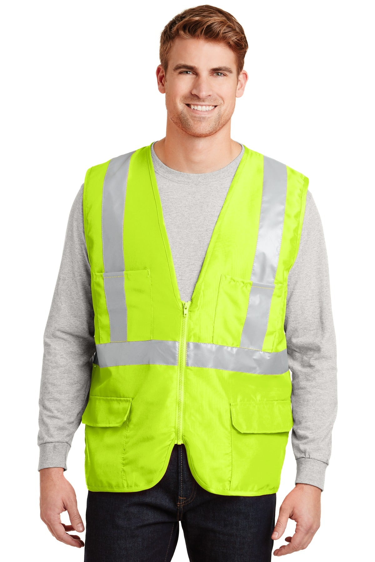 CornerStone - ANSI 107 Class 2 Mesh Back Safety Vest. CSV405