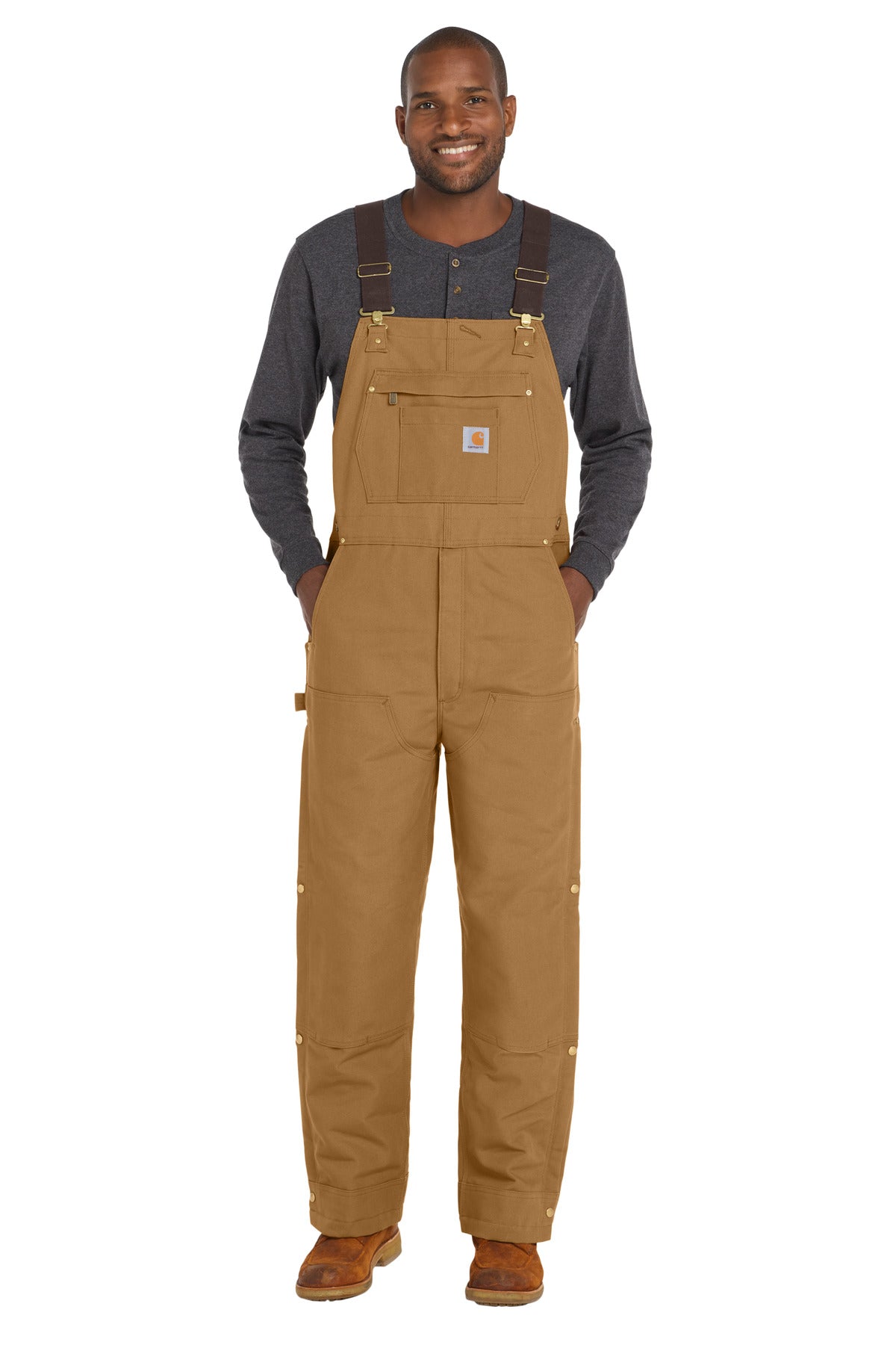 Carhartt Tall Firm Duck Insulated Bib Overalls CTT106672