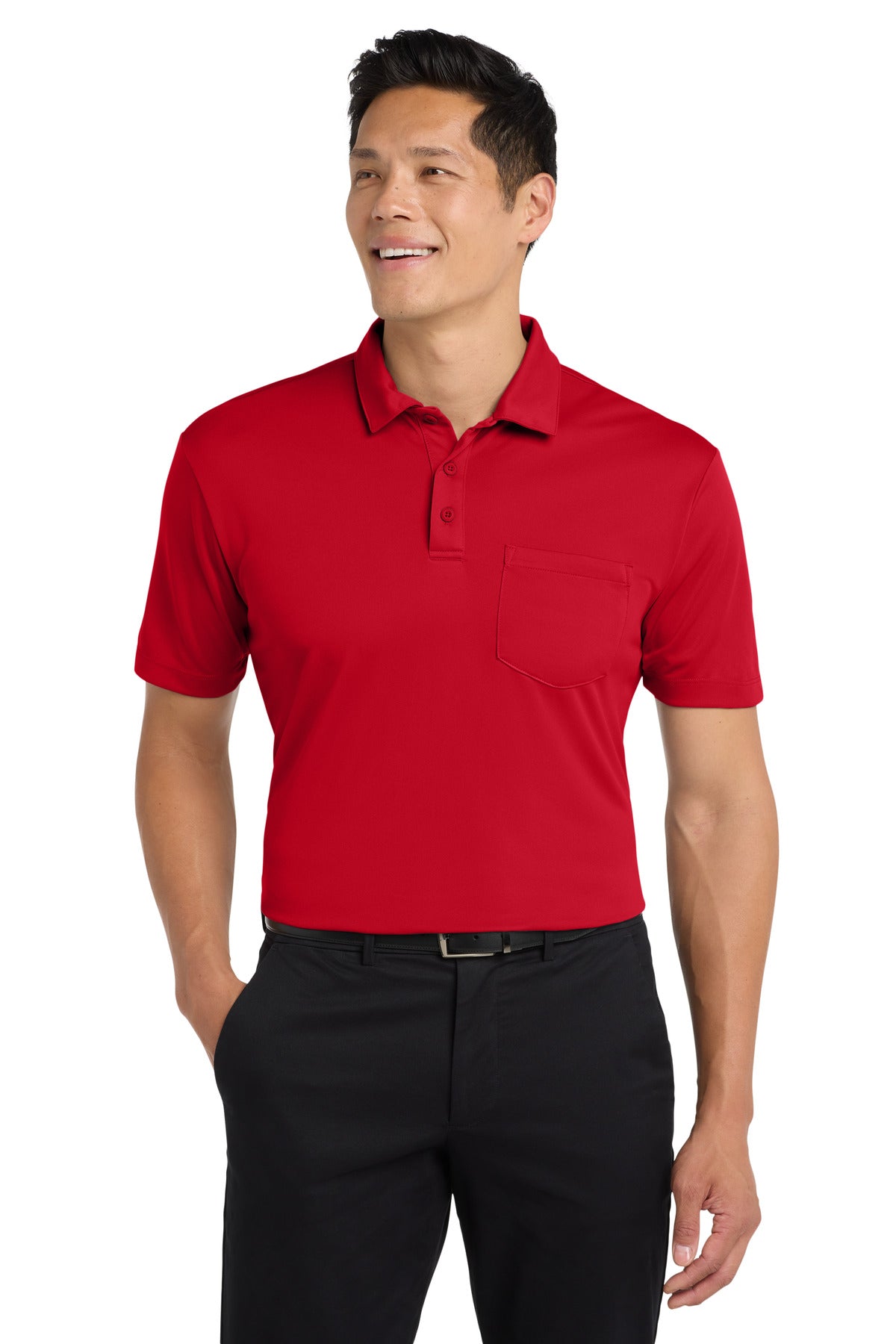 Port Authority Silk Touch Performance Pocket Polo. K540P