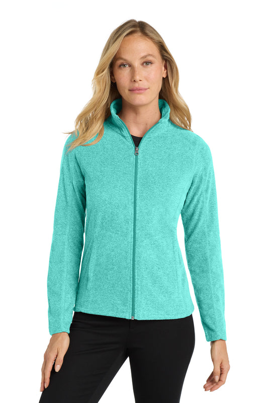 Port Authority Women's Heather Microfleece Full-Zip Jacket. L235