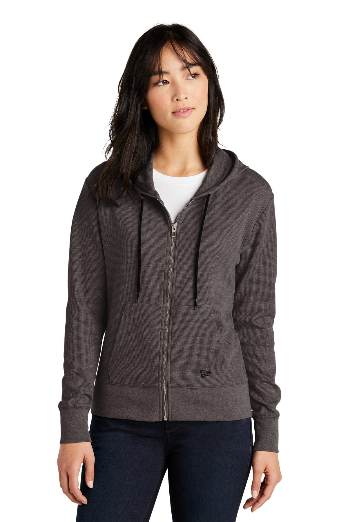 New Era Women's Thermal Full-Zip Hoodie LNEA141