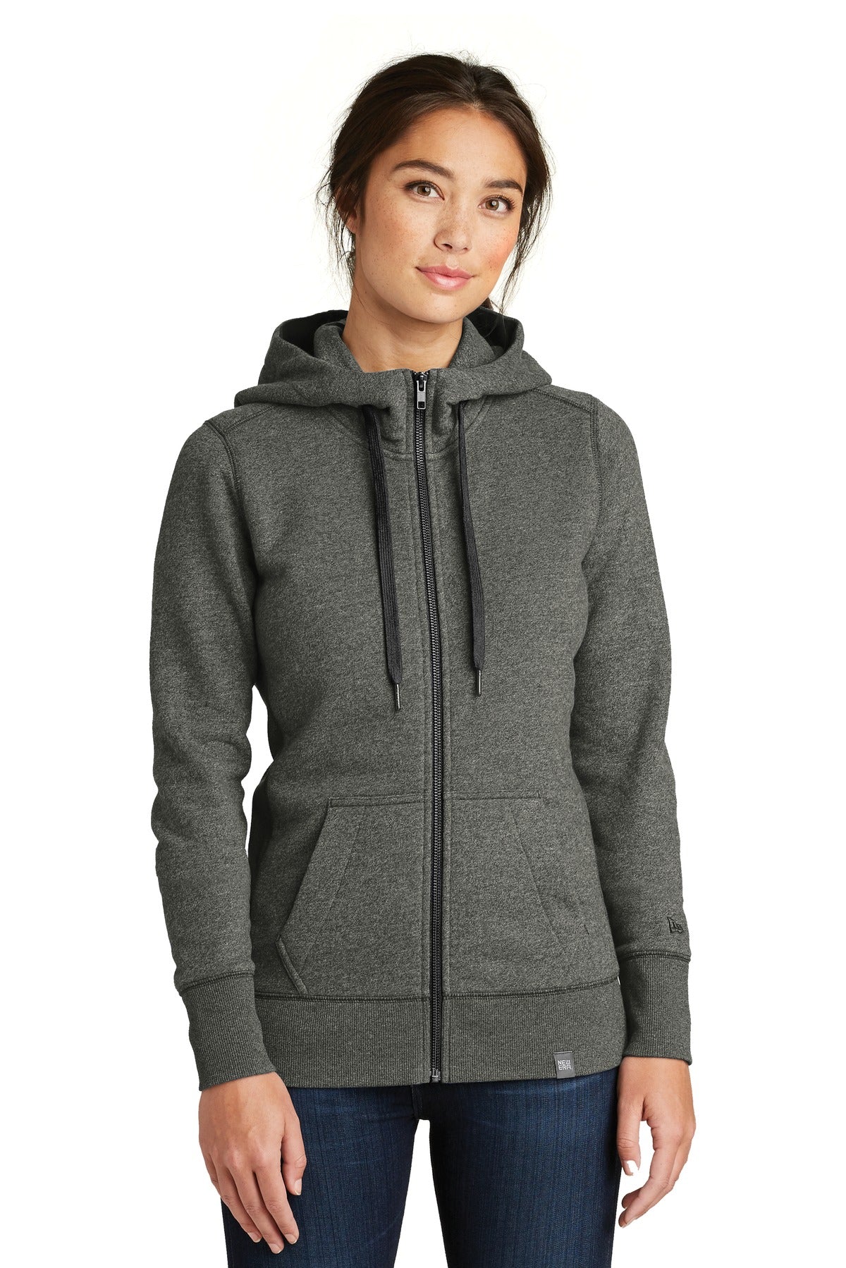 New Era  Women's French Terry Full-Zip Hoodie. LNEA502