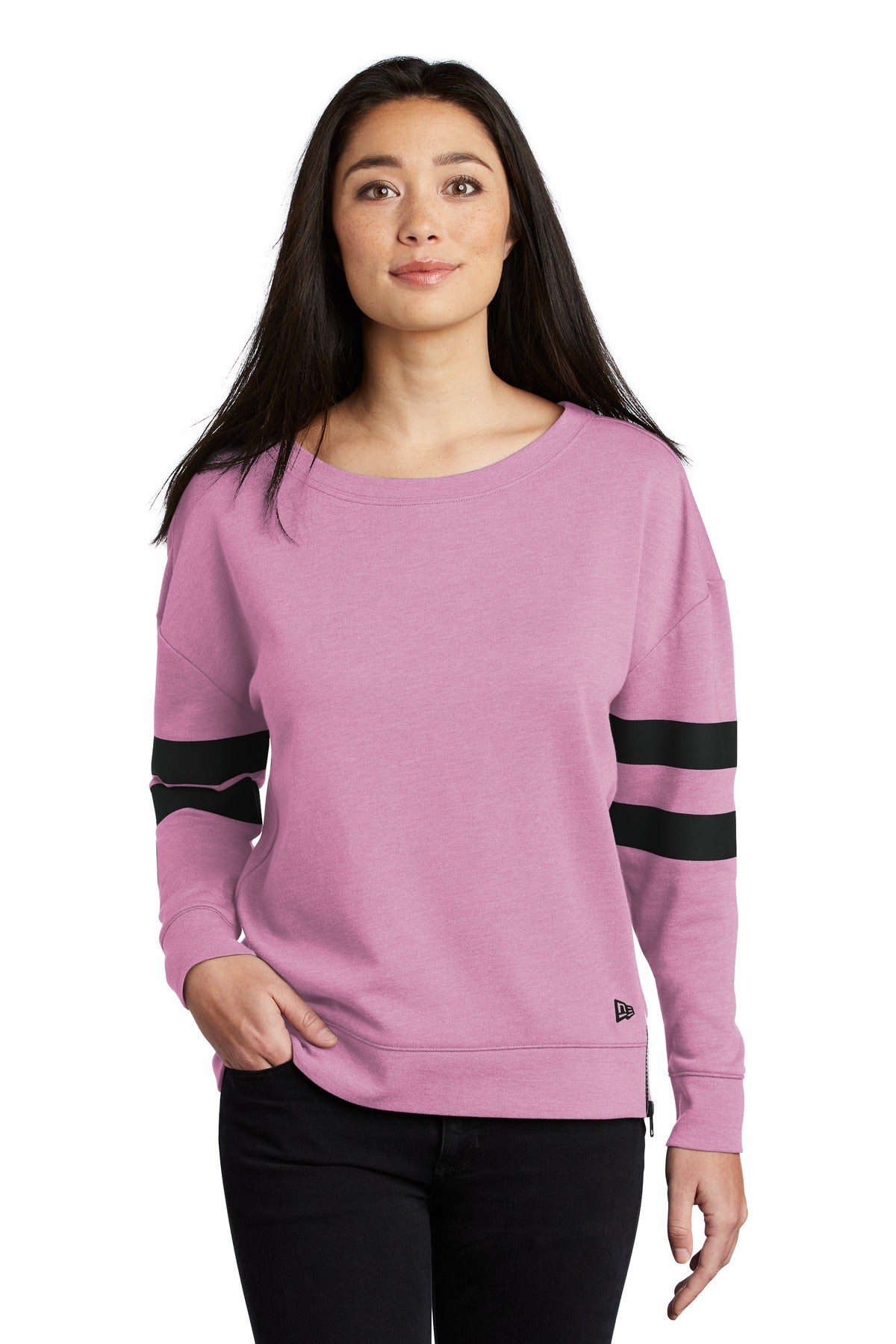New Era  Ladies Tri-Blend Fleece Varsity Crew LNEA513