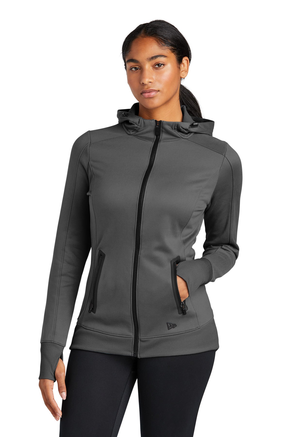 New Era  Women's Venue Fleece Full-Zip Hoodie. LNEA522