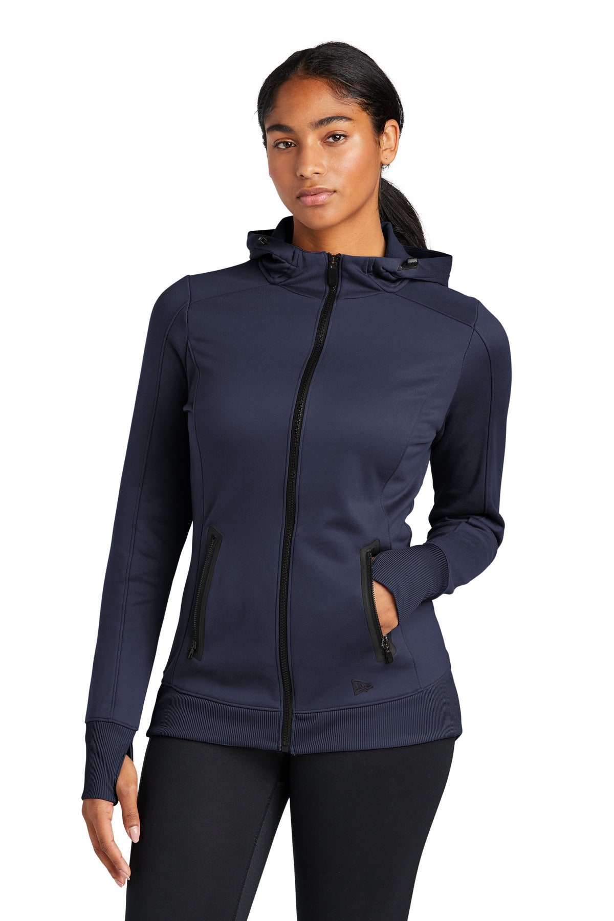 New Era  Women's Venue Fleece Full-Zip Hoodie. LNEA522