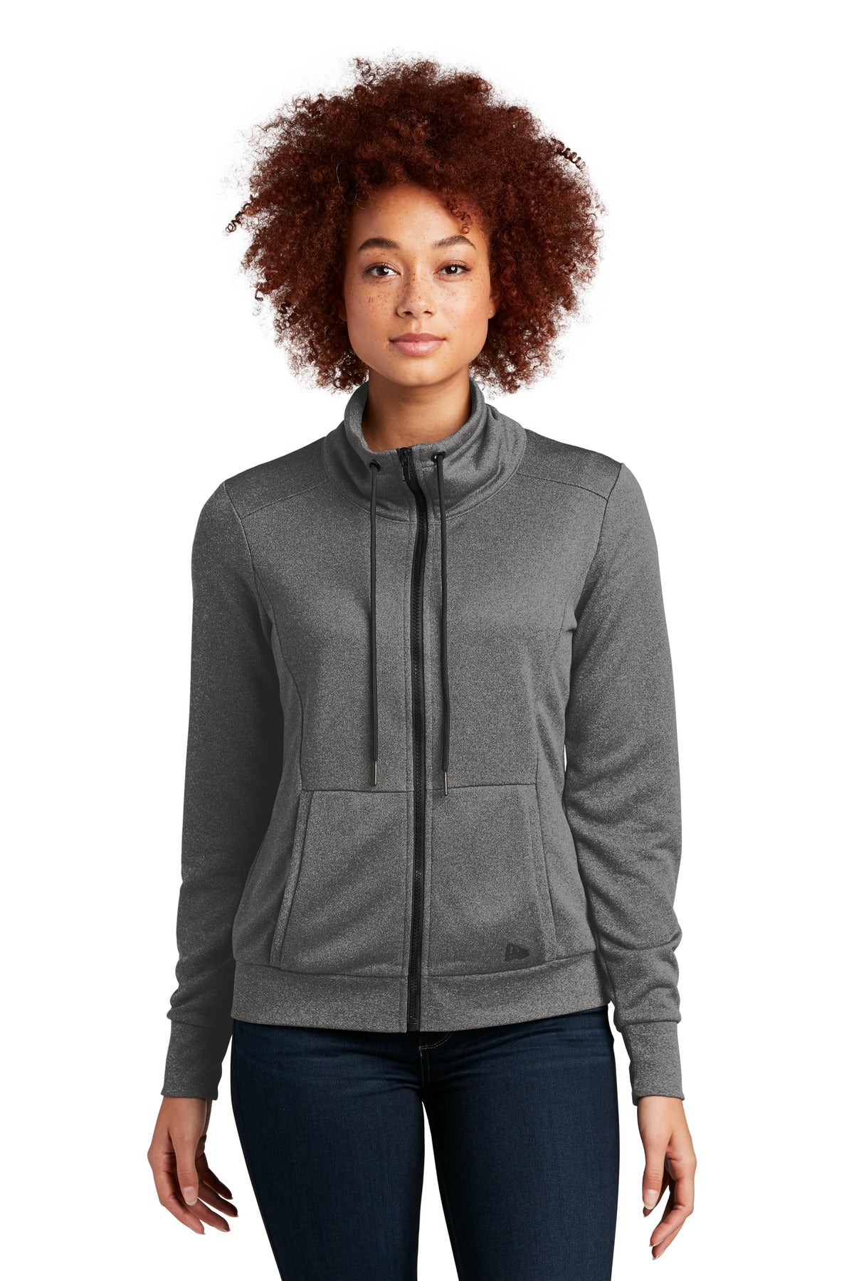 New Era Women's Performance Terry Full-Zip Cowl LNEA530
