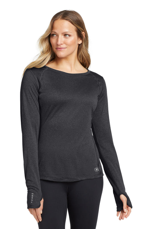 OGIO Women's Long Sleeve Pulse Crew. LOE321