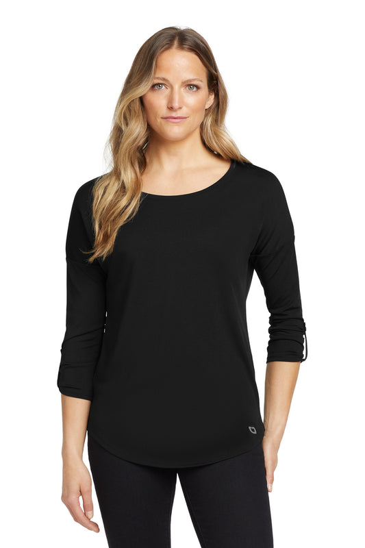 OGIO  Women's Gravitate Scoop 3/4-Sleeve . LOG141