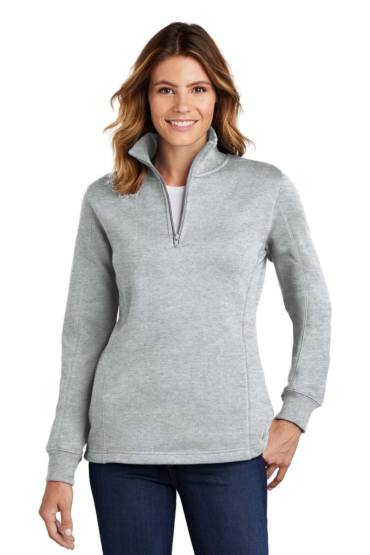 Sport-Tek Women's 1/4-Zip Sweatshirt. LST253