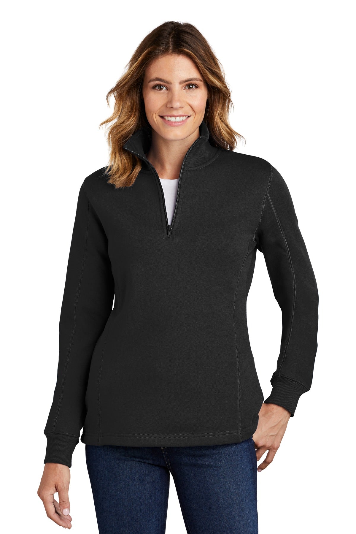 Sport-Tek Women's 1/4-Zip Sweatshirt. LST253