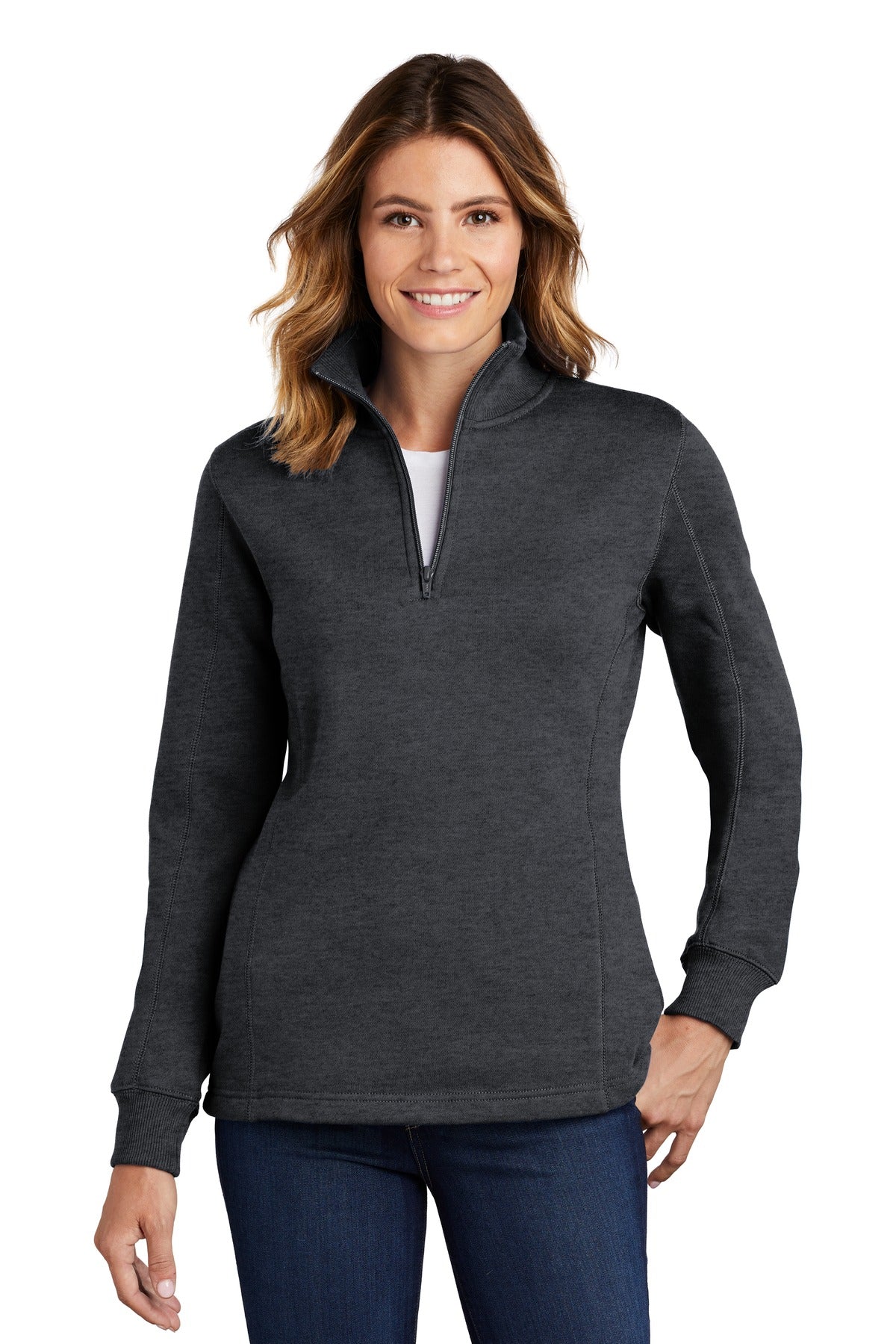 Sport-Tek Women's 1/4-Zip Sweatshirt. LST253