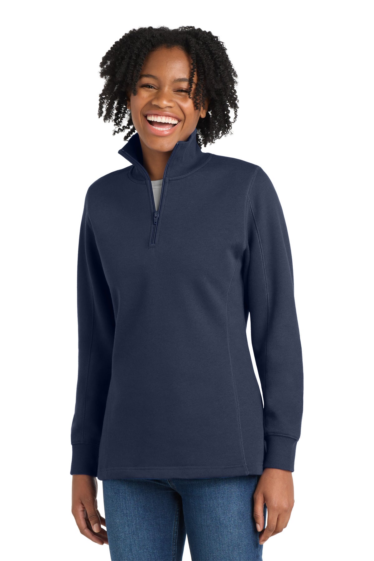 Sport-Tek Women's 1/4-Zip Sweatshirt. LST253