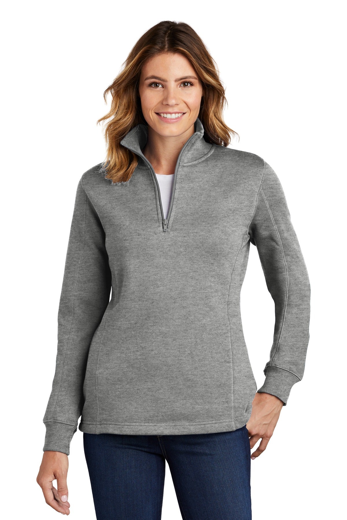 Sport-Tek Women's 1/4-Zip Sweatshirt. LST253