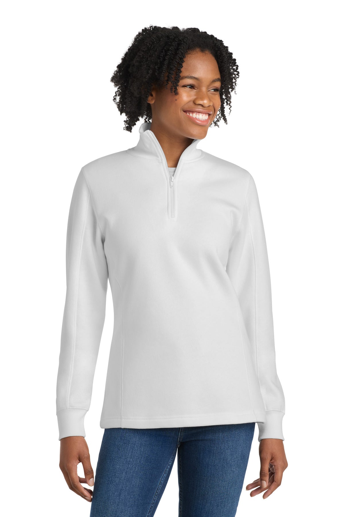 Sport-Tek Women's 1/4-Zip Sweatshirt. LST253