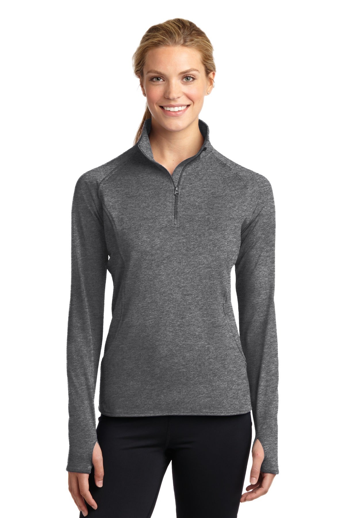Sport-Tek Women's Sport-Wick Stretch 1/4-Zip Pullover. LST850