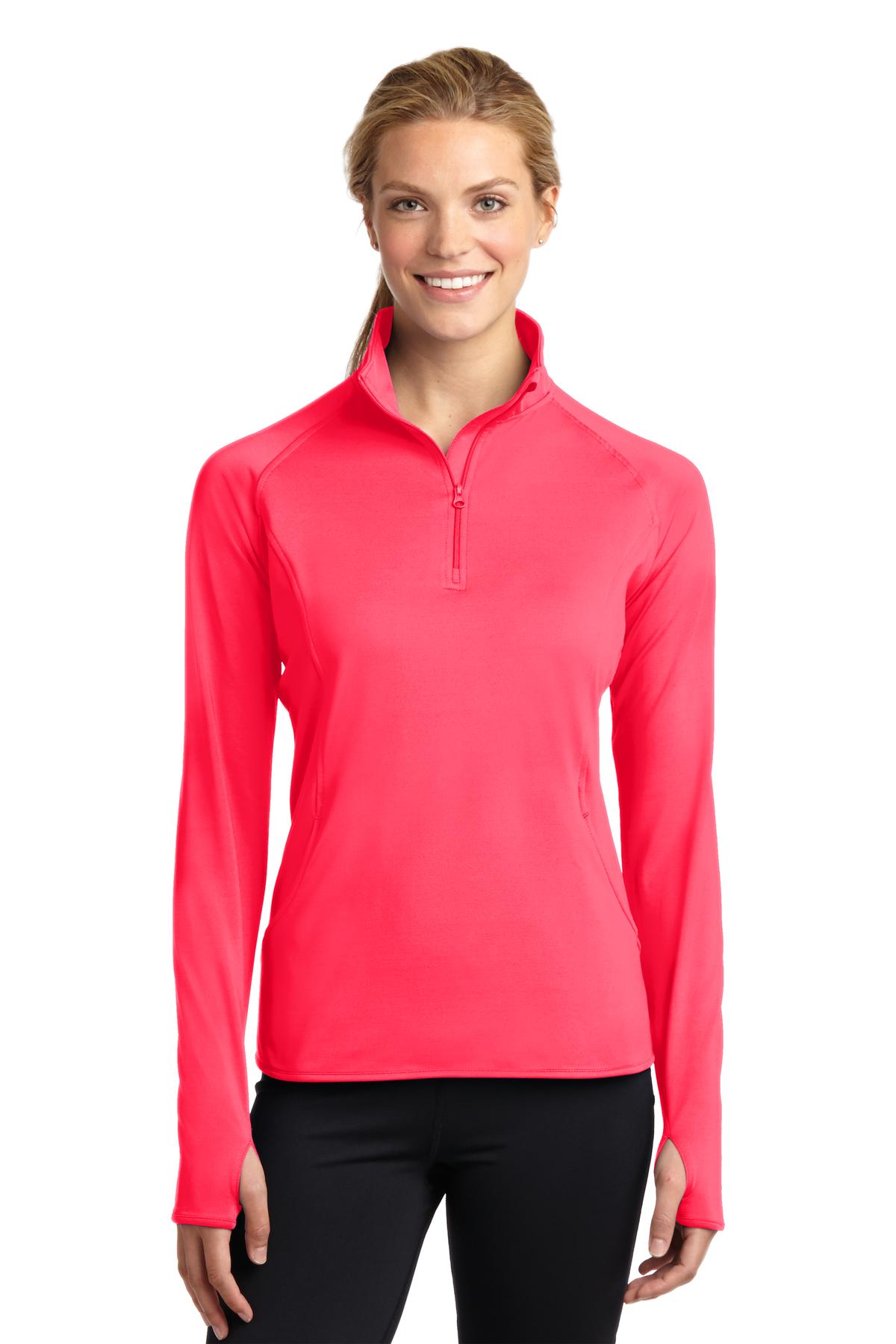 Sport-Tek Women's Sport-Wick Stretch 1/4-Zip Pullover. LST850