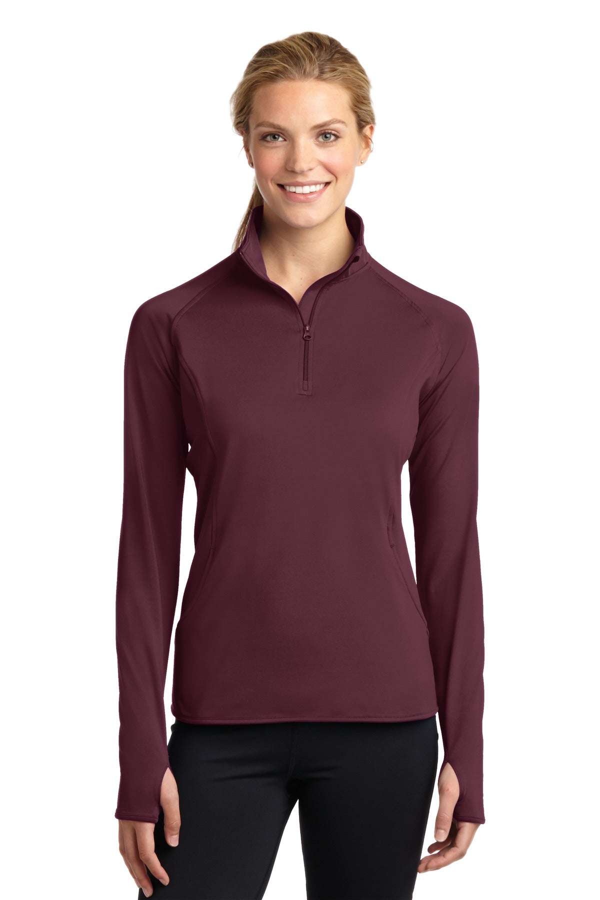 Sport-Tek Women's Sport-Wick Stretch 1/4-Zip Pullover. LST850