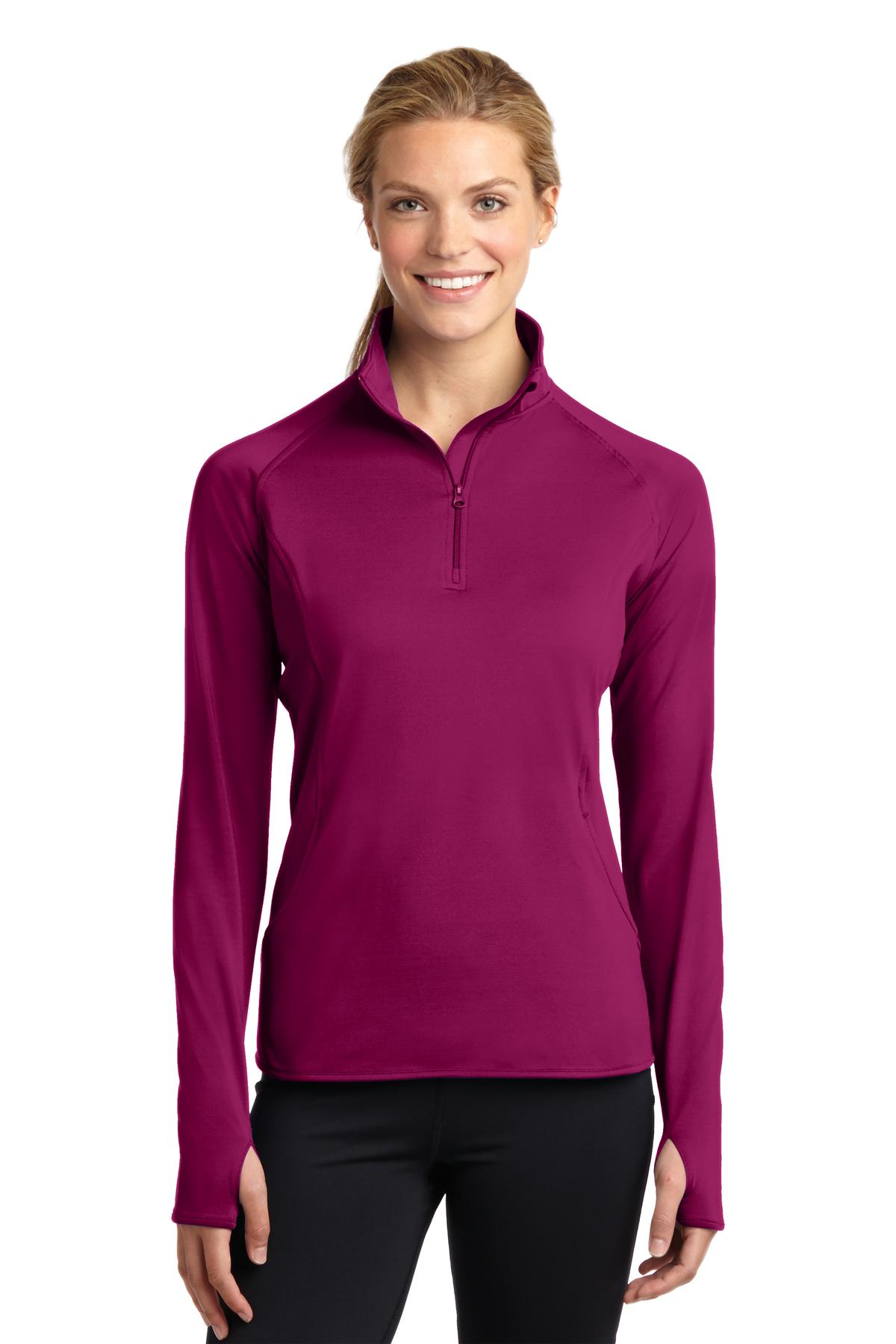 Sport-Tek Women's Sport-Wick Stretch 1/4-Zip Pullover. LST850