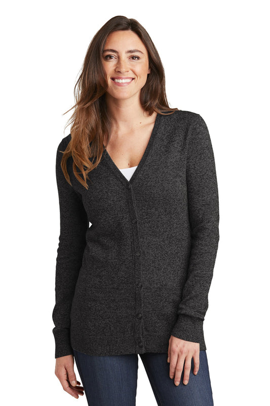 Port Authority  Women's Marled Cardigan Sweater. LSW415