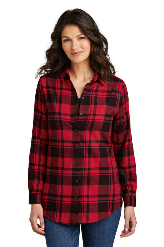 Port Authority Women's Plaid Flannel Tunic . LW668