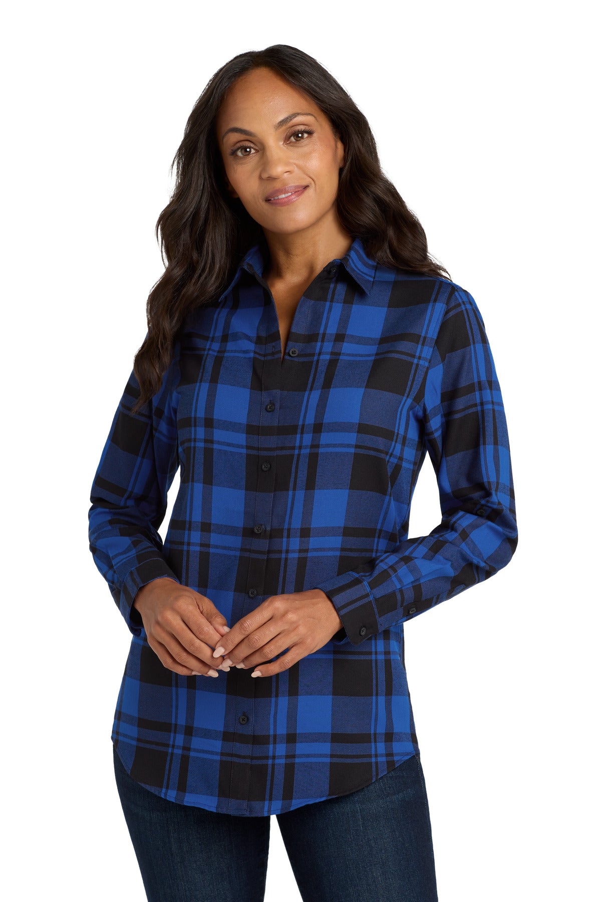 Port Authority Women's Plaid Flannel Tunic . LW668