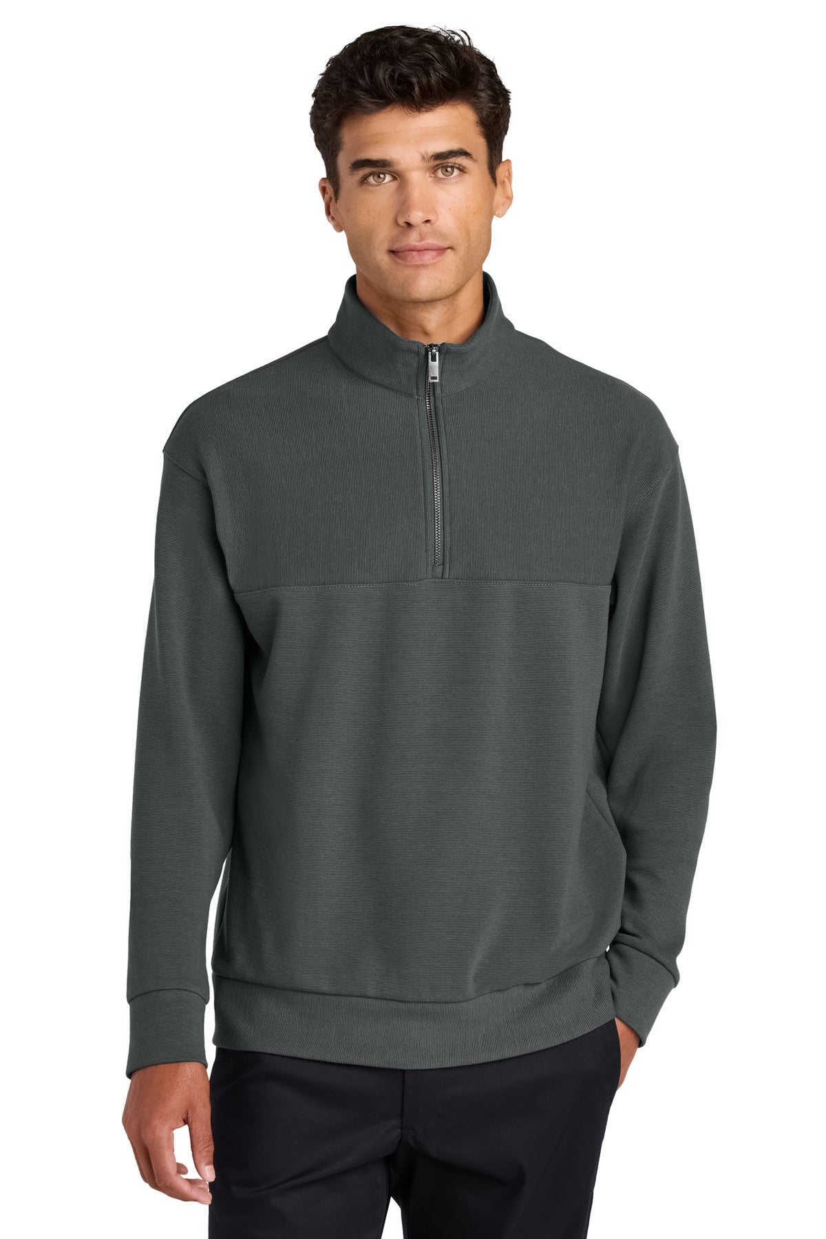 Mercer+Mettle Linear Texture 1/4-Zip MM3040