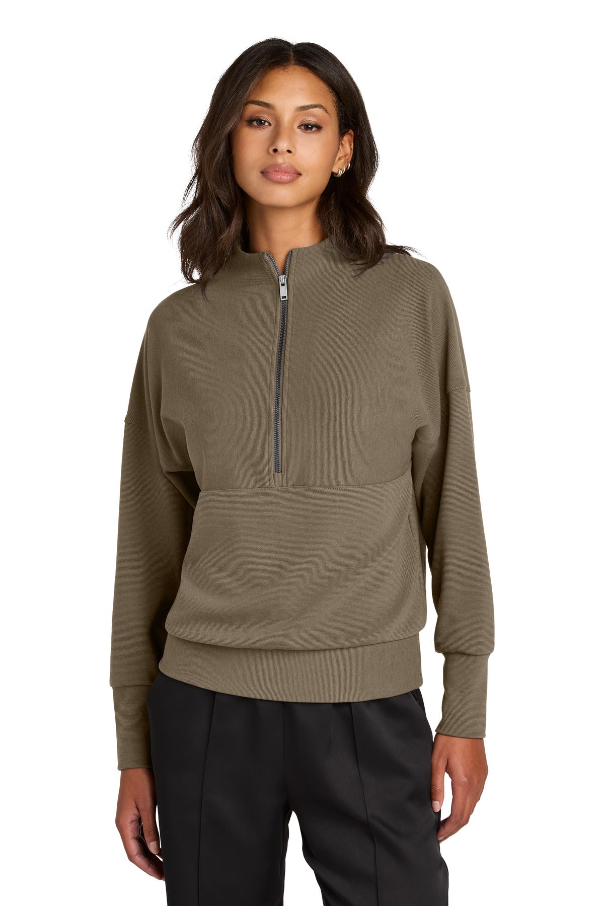 Mercer+Mettle Women's Linear Texture 1/4-Zip MM3041