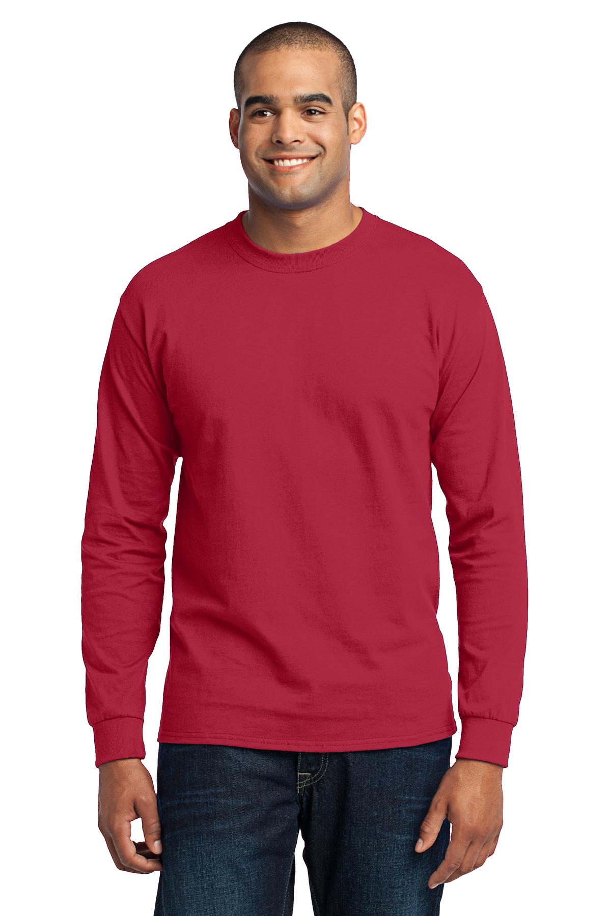 Port & Co Long Sleeve Core Blend Tee. PC55LS
