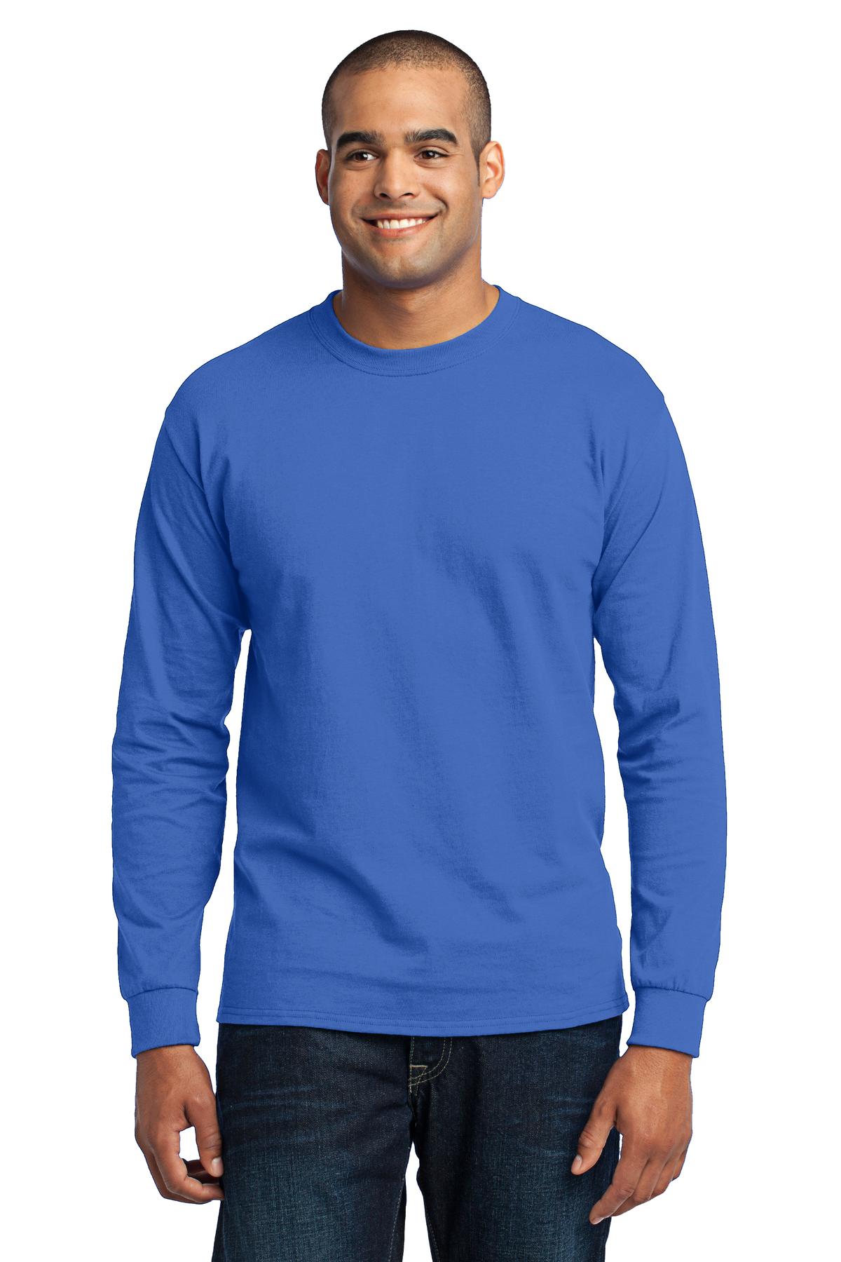 Port & Co Long Sleeve Core Blend Tee. PC55LS