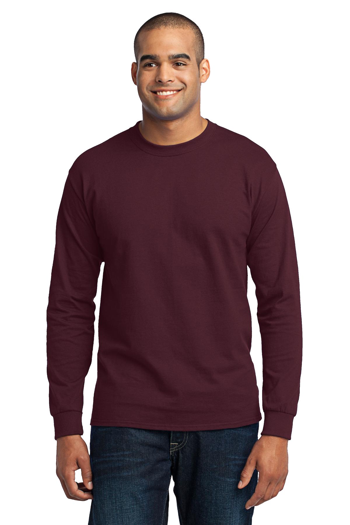 Port & Co Long Sleeve Core Blend Tee. PC55LS