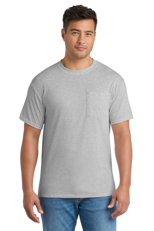 Port & Co Tall Core Blend Pocket Tee. PC55PT
