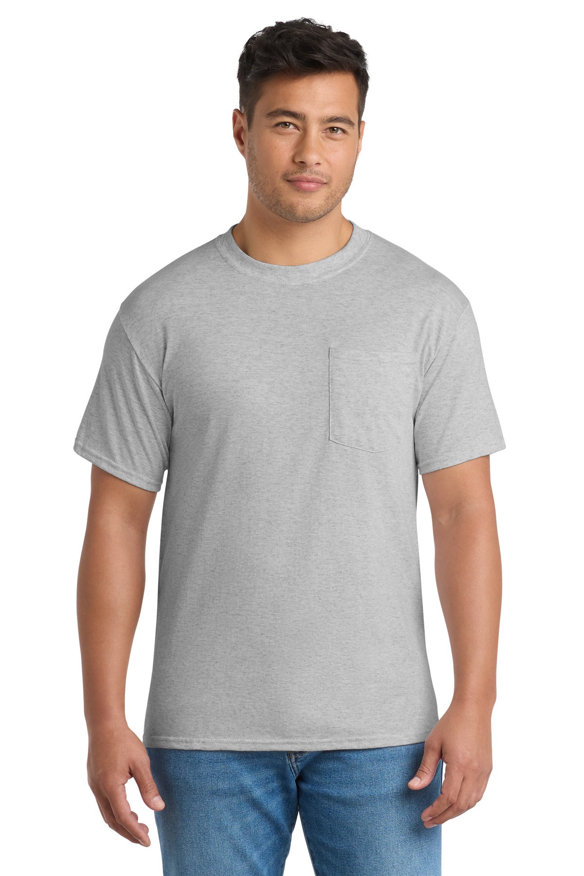 Port & Co Tall Core Blend Pocket Tee. PC55PT
