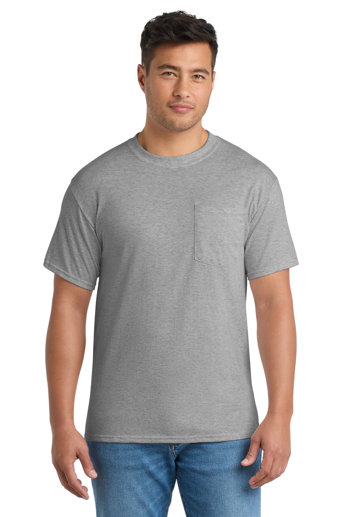 Port & Co Tall Core Blend Pocket Tee. PC55PT