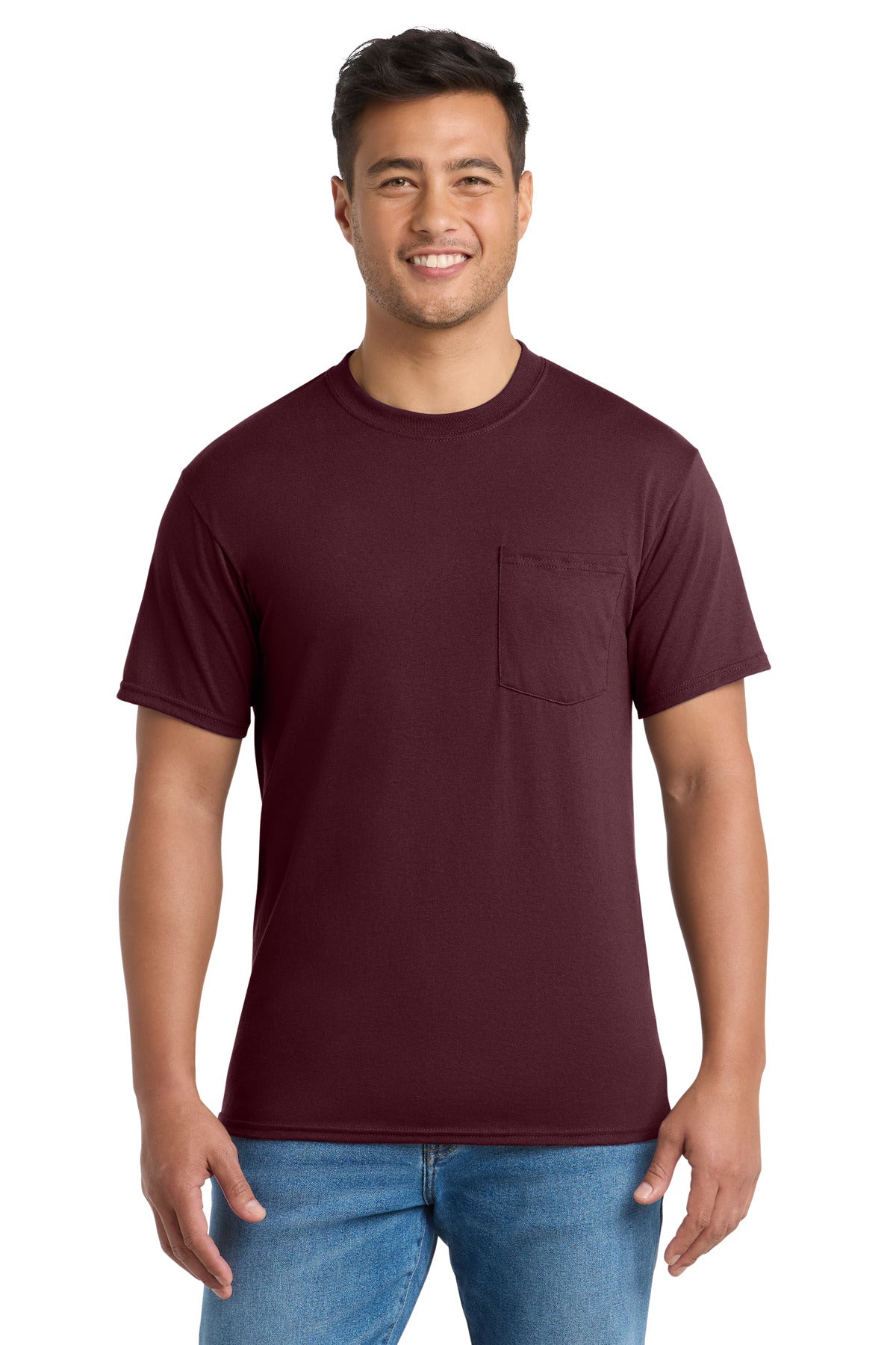 Port & Co Tall Core Blend Pocket Tee. PC55PT