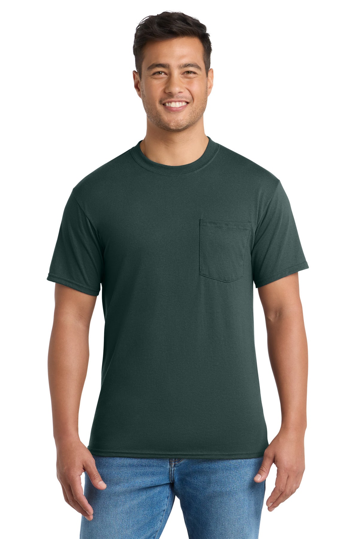 Port & Co Tall Core Blend Pocket Tee. PC55PT