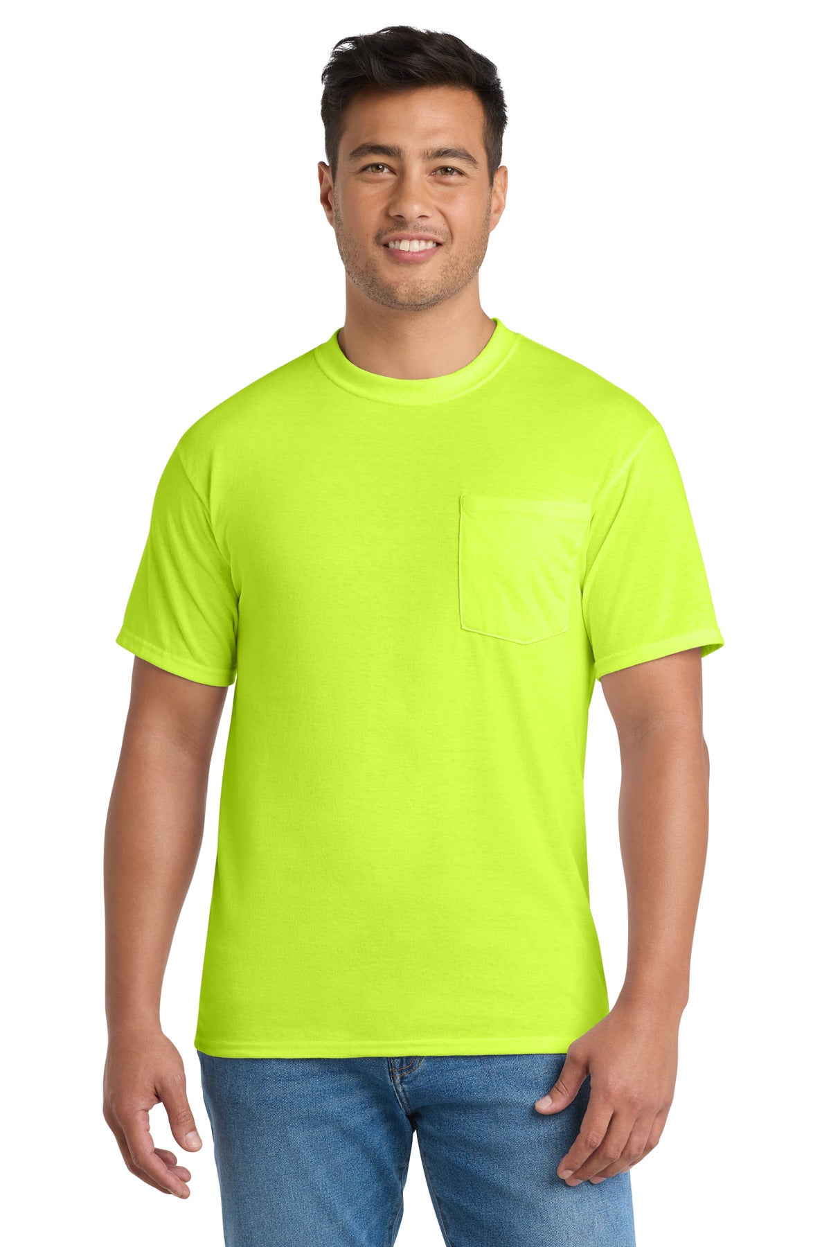 Port & Co Tall Core Blend Pocket Tee. PC55PT