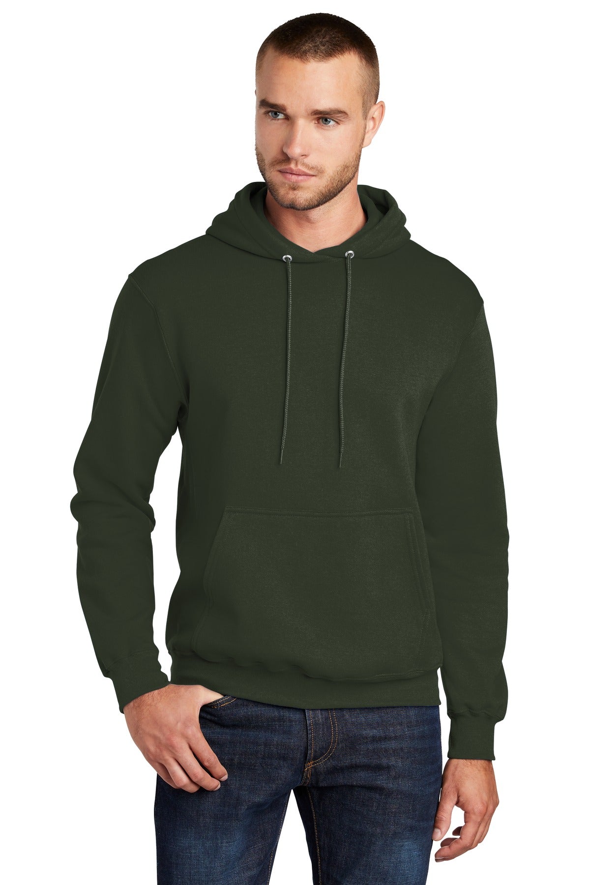 Port & Co Core Fleece Pullover Hooded Sweatshirt. PC78H