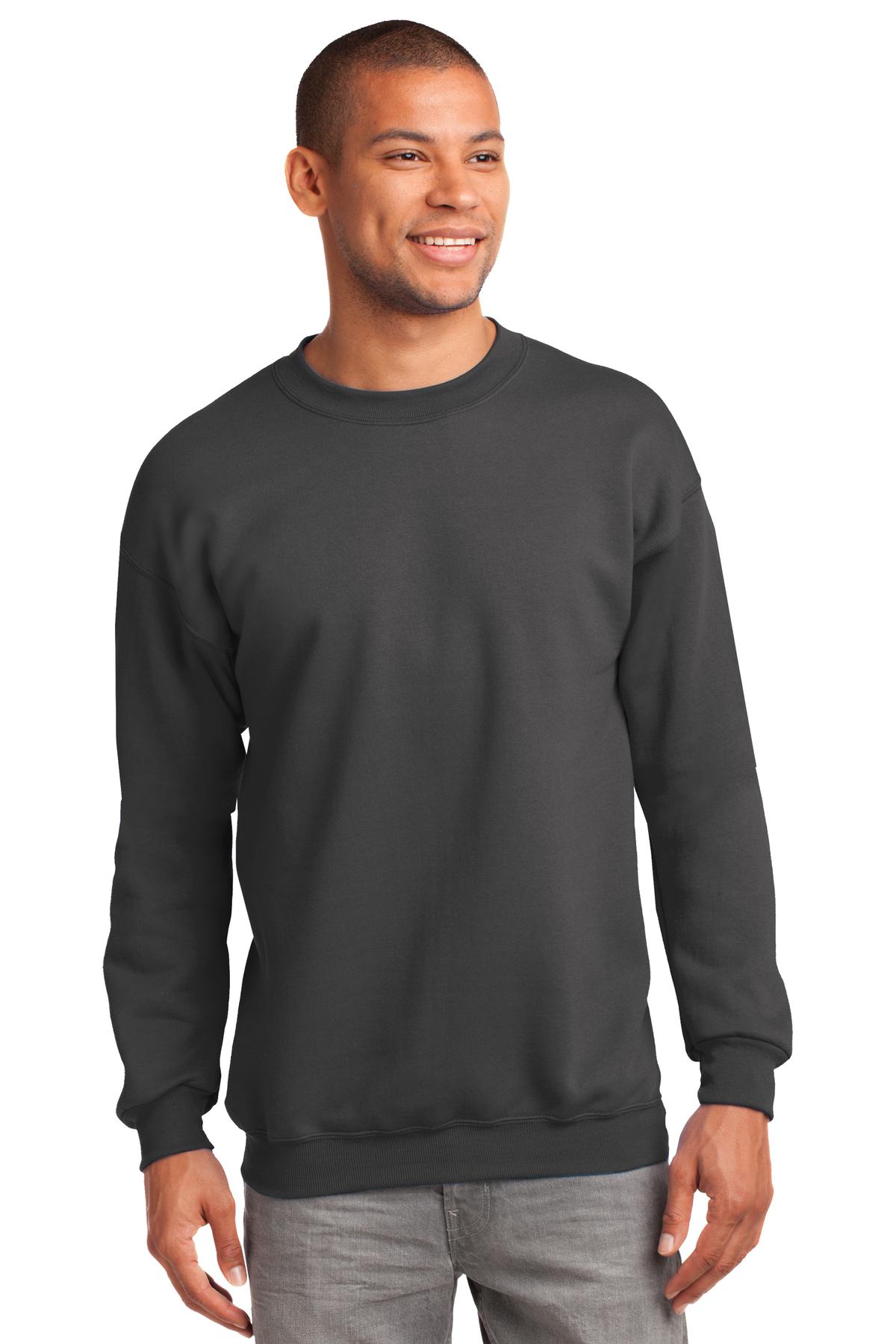 Port & Co Tall Essential Fleece Crewneck Sweatshirt. PC90T