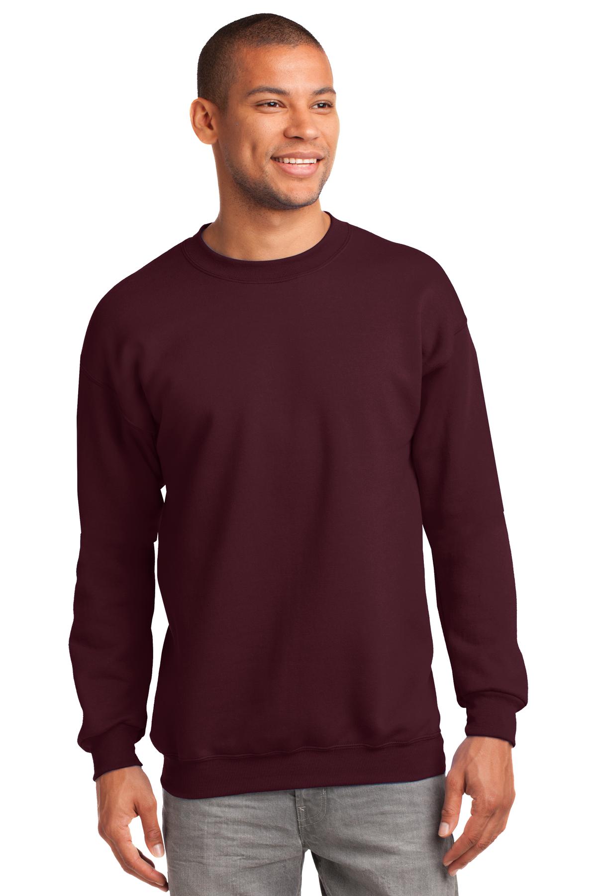 Port & Co Tall Essential Fleece Crewneck Sweatshirt. PC90T