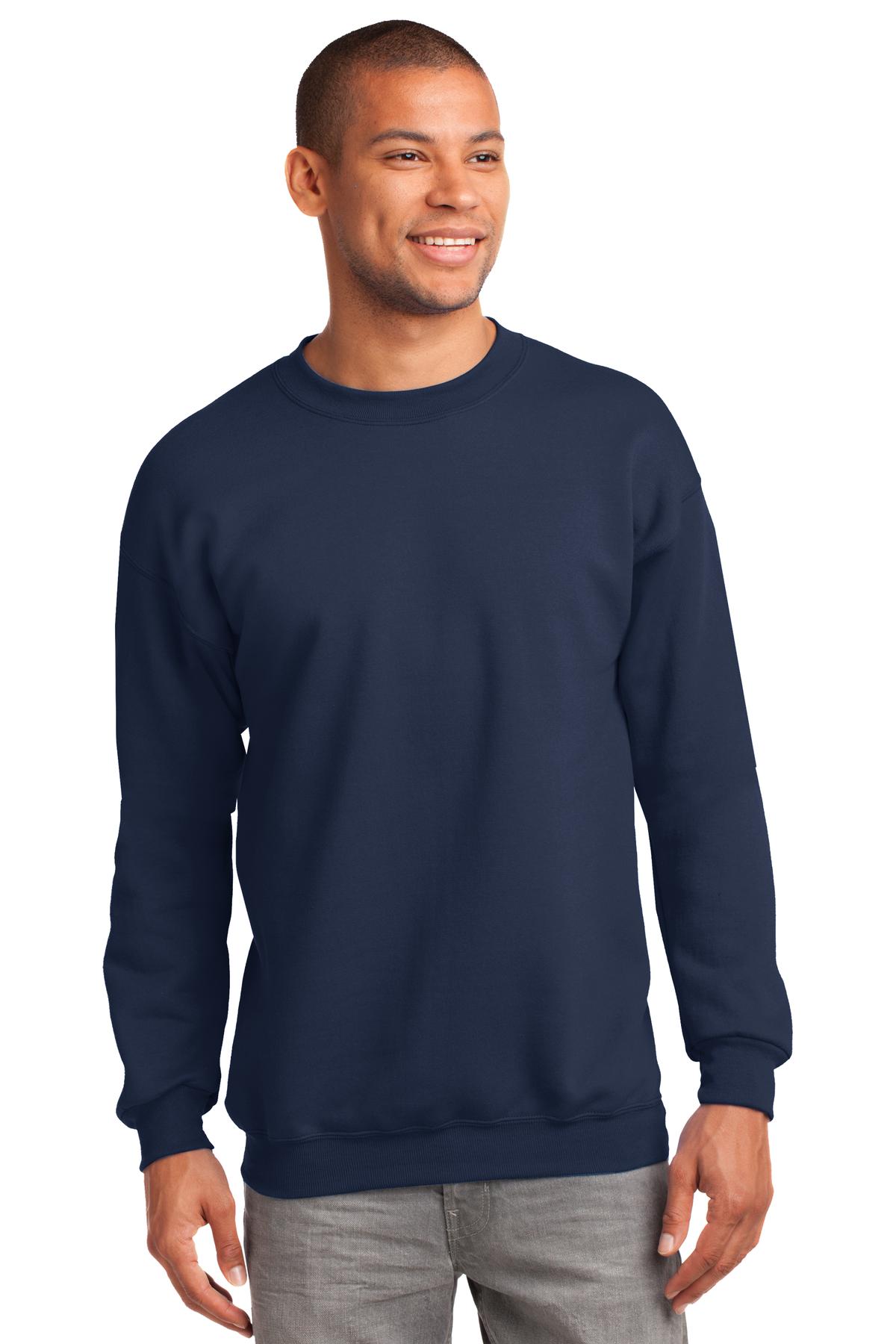 Port & Co Tall Essential Fleece Crewneck Sweatshirt. PC90T