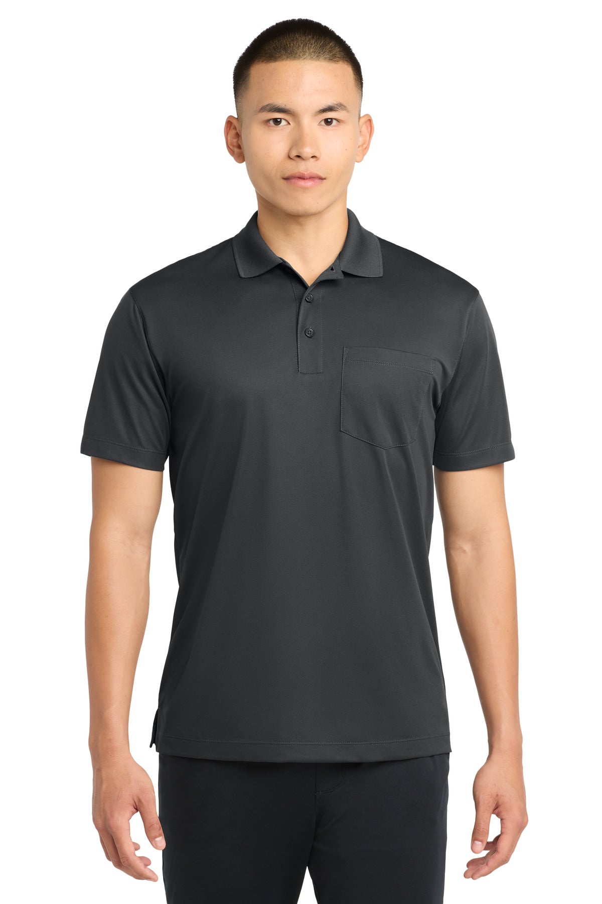Sport-Tek Micropique Sport-Wick Pocket Polo. ST651