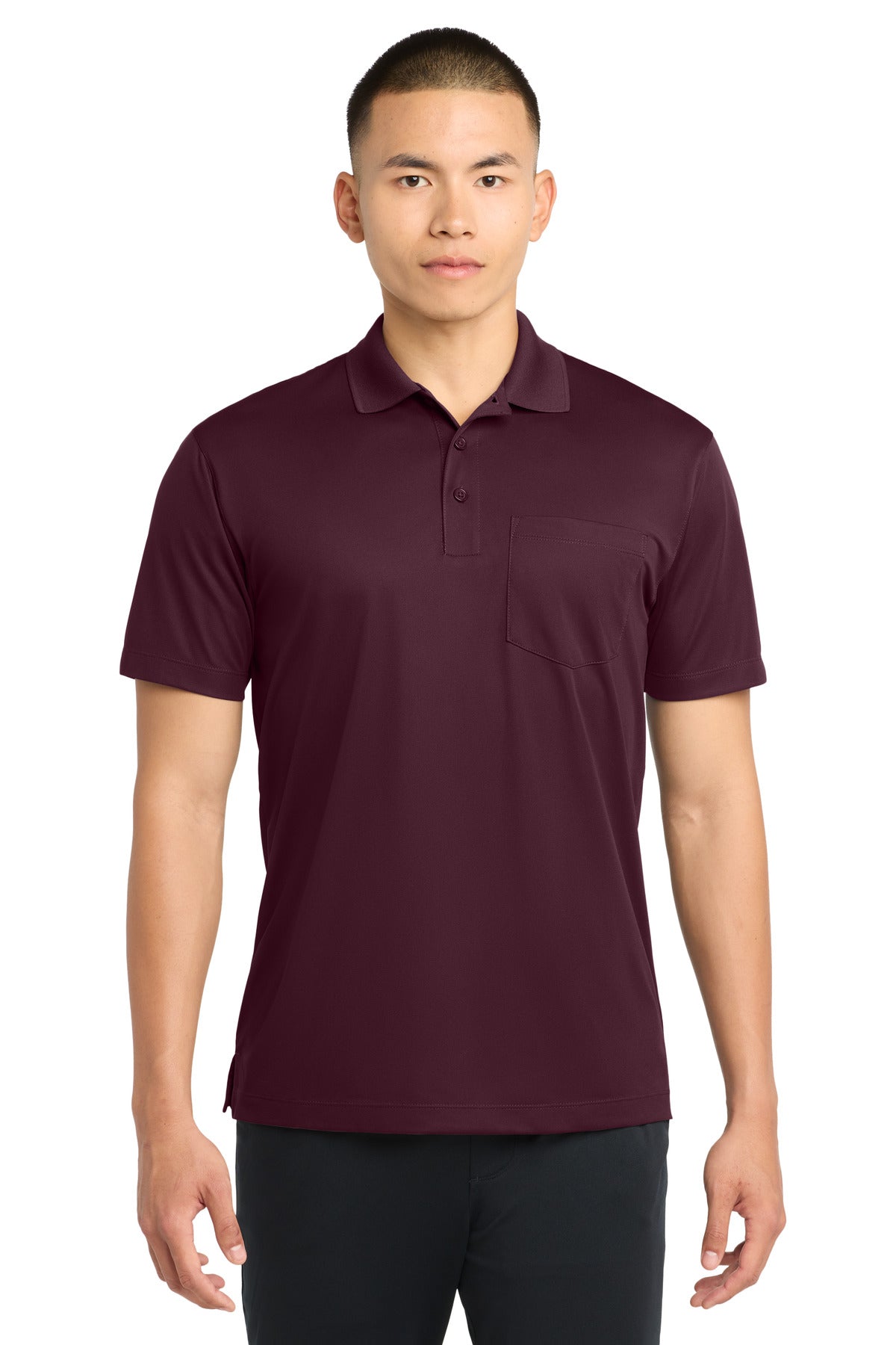 Sport-Tek Micropique Sport-Wick Pocket Polo. ST651