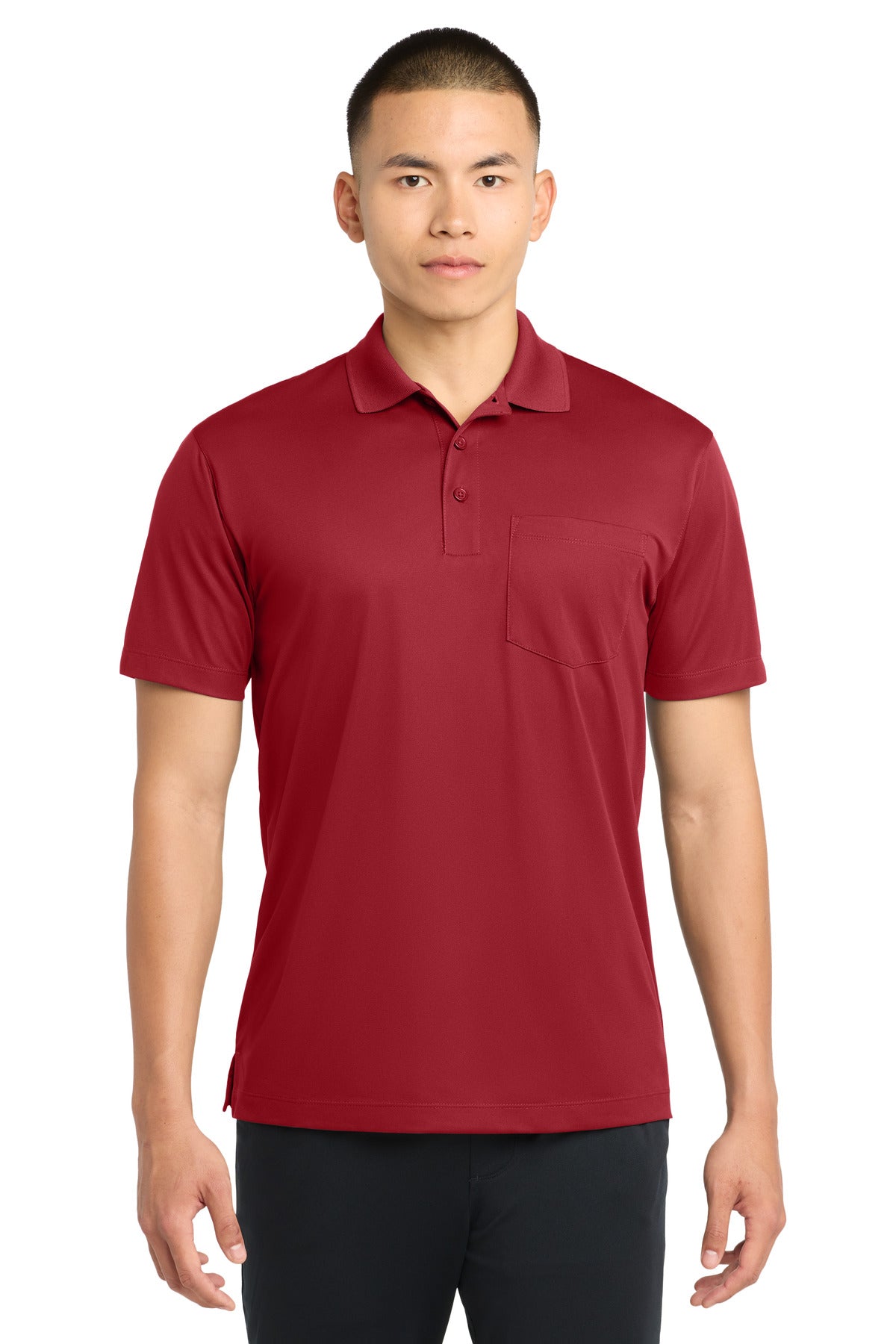 Sport-Tek Micropique Sport-Wick Pocket Polo. ST651