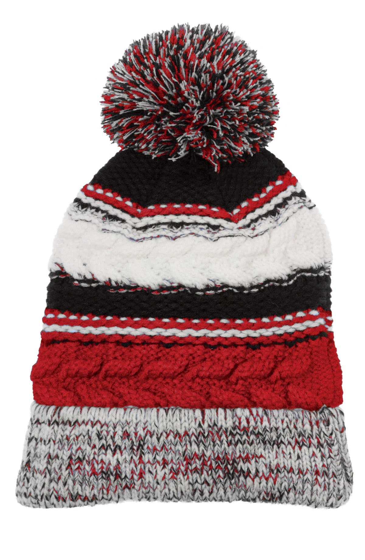 Sport-Tek Pom Pom Team Beanie. STC21