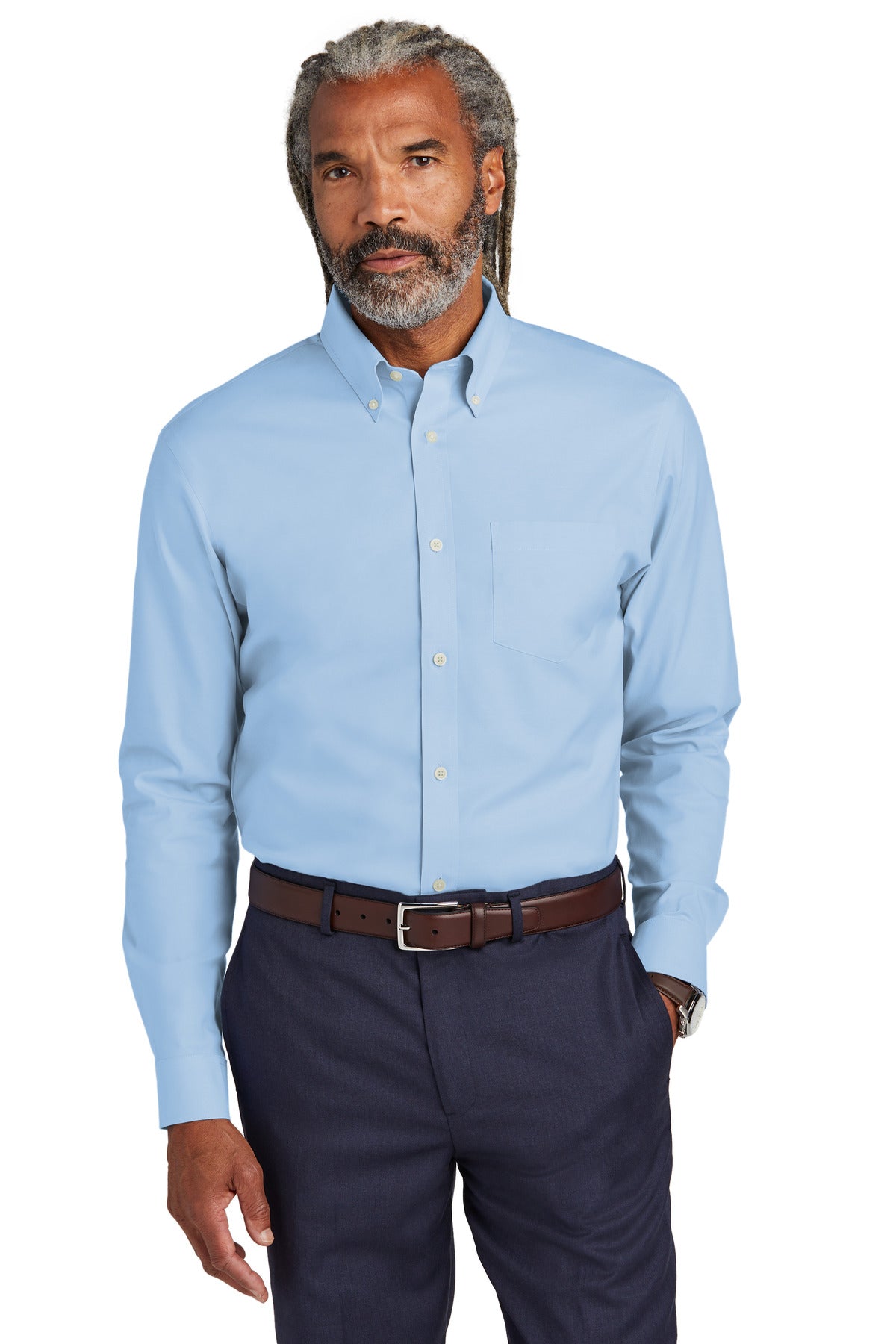 Brooks Brothers Tall Wrinkle-Free Stretch Pinpoint Shirt TBB18000