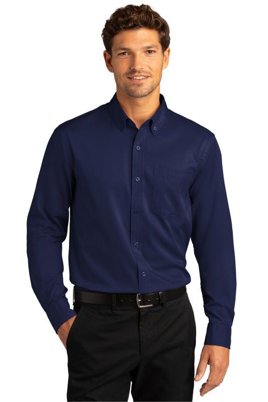 Port Authority Long Sleeve SuperPro React Twill Shirt. W808