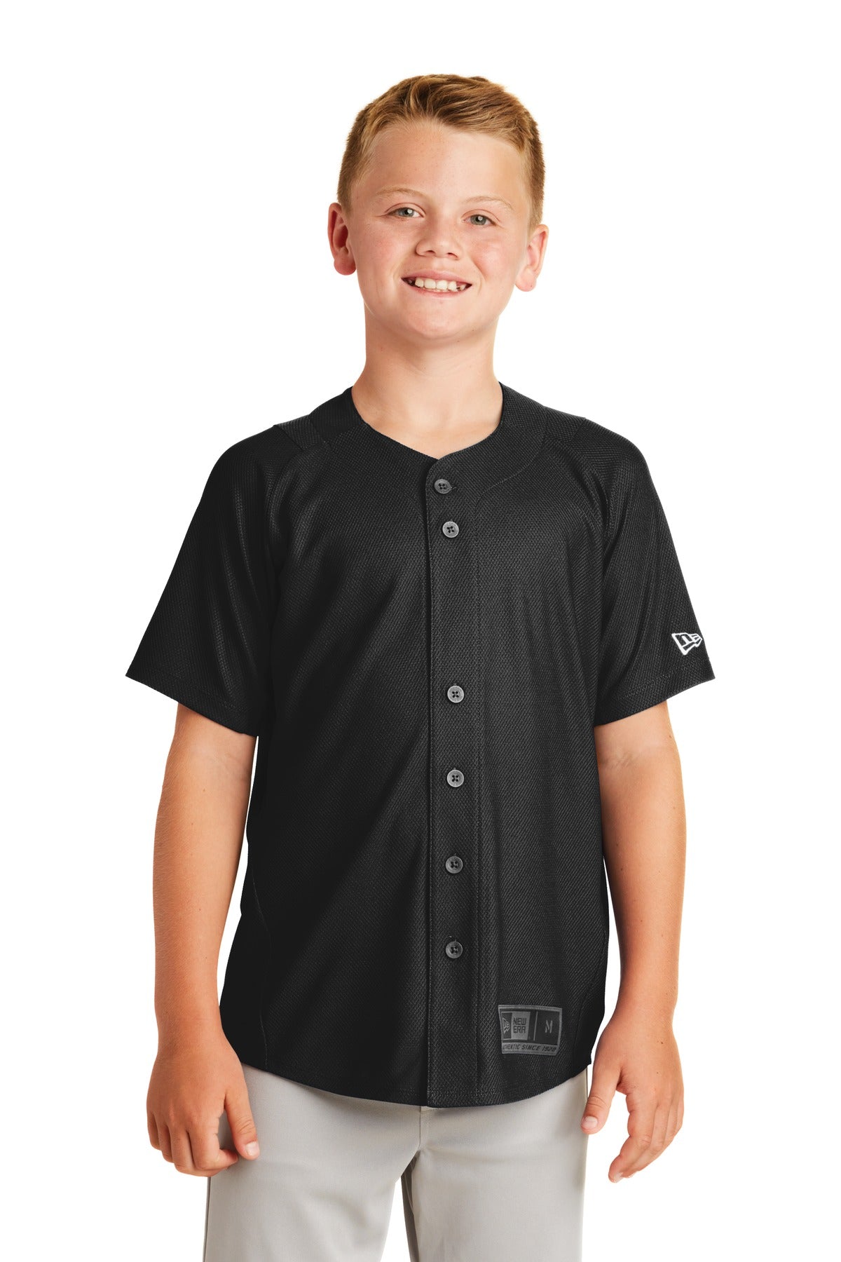 New Era  Youth Diamond Era Full-Button Jersey. YNEA220